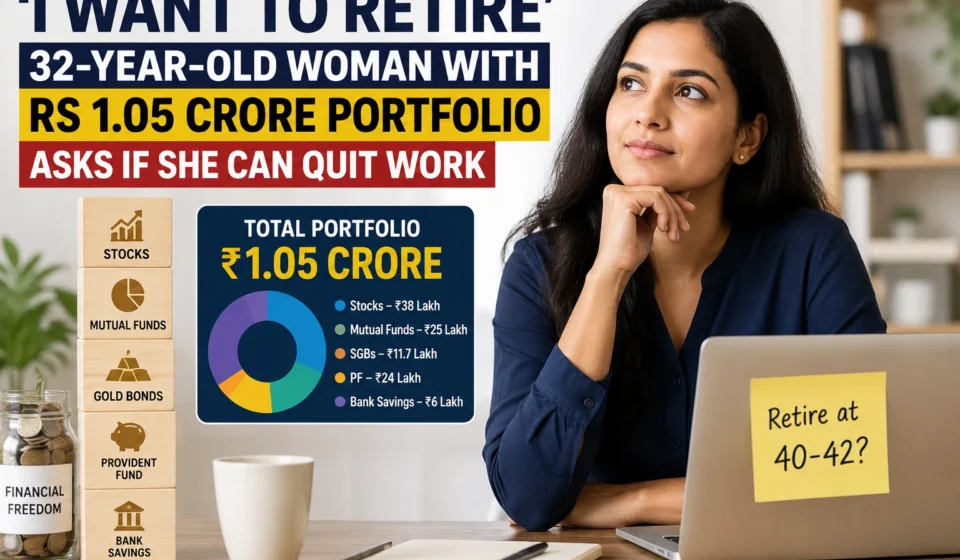 32-year-old woman with Rs 1.05 crore portfolio asks if she can quit work