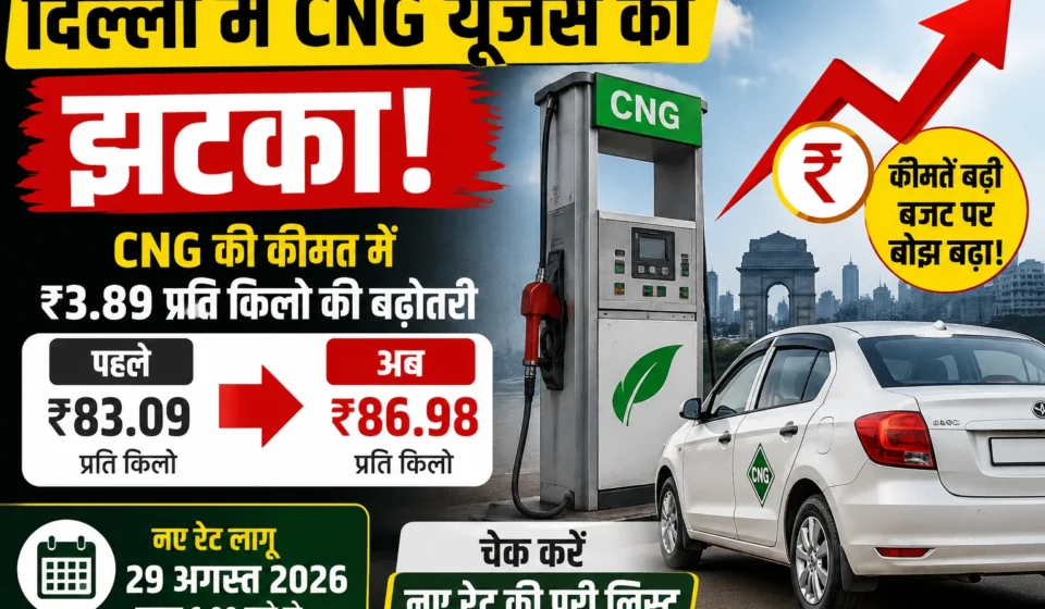Delhi CNG Price Hiked by ₹3.89kg Check New Rates