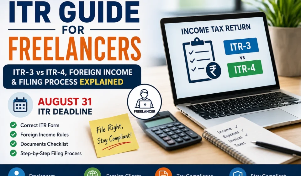 ITR Guide for Freelancers 2026 ITR-3 vs ITR-4