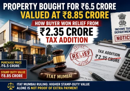 Property bought for ₹6.5 crore but valued at ₹8.85 crore