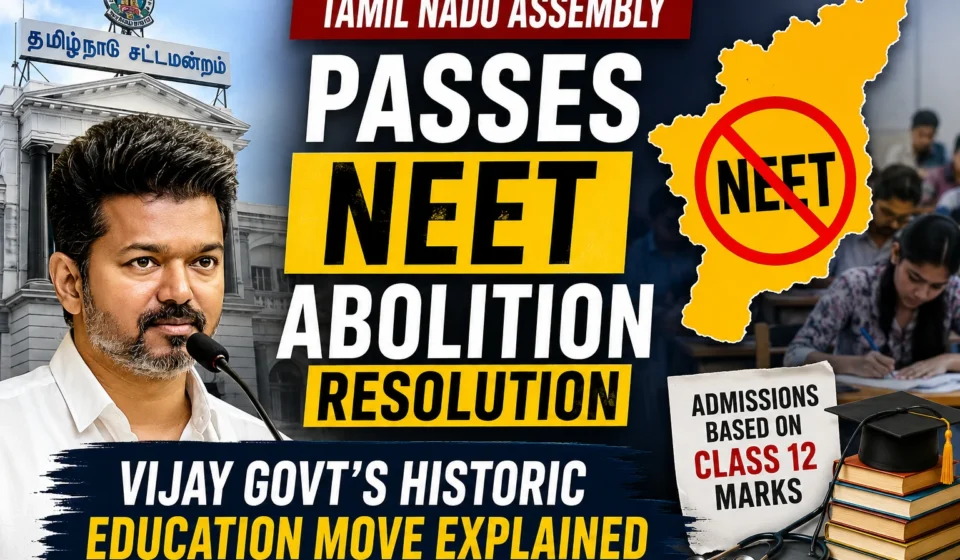 Tamil Nadu Assembly Passes NEET Abolition Resolution