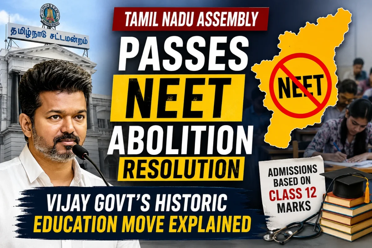 Tamil Nadu Assembly Passes NEET Abolition Resolution