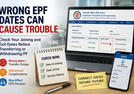 Wrong EPF dates can cause transfer delays and withdrawal complications. Check joining and exit dates to secure your future