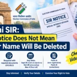 Delhi SIR EC Notice