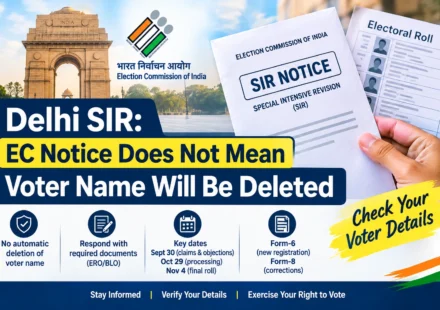 Delhi SIR EC Notice