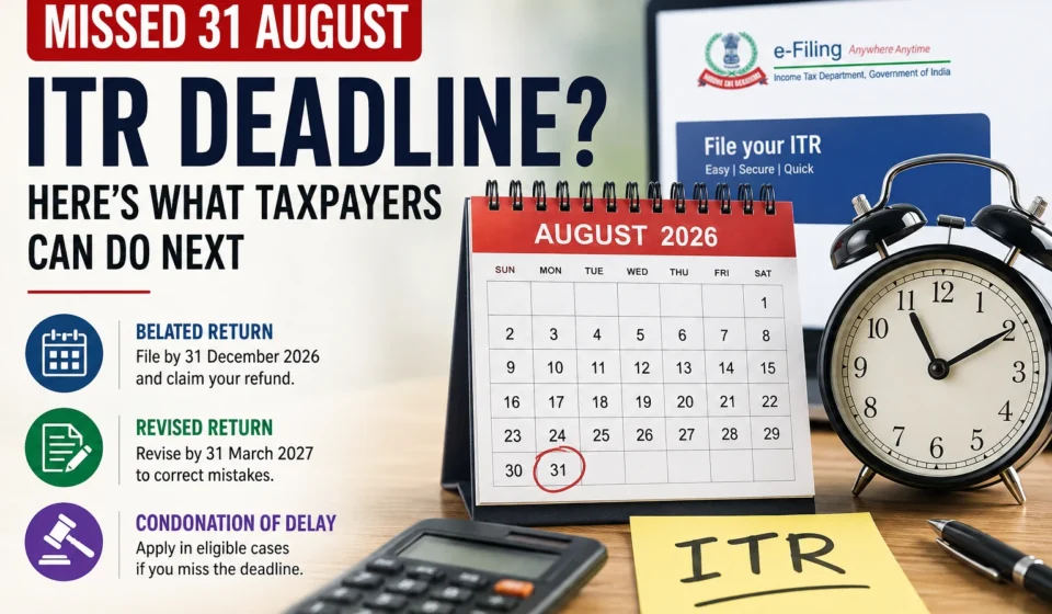 Missed 31 August ITR Deadline Know Your Options Now