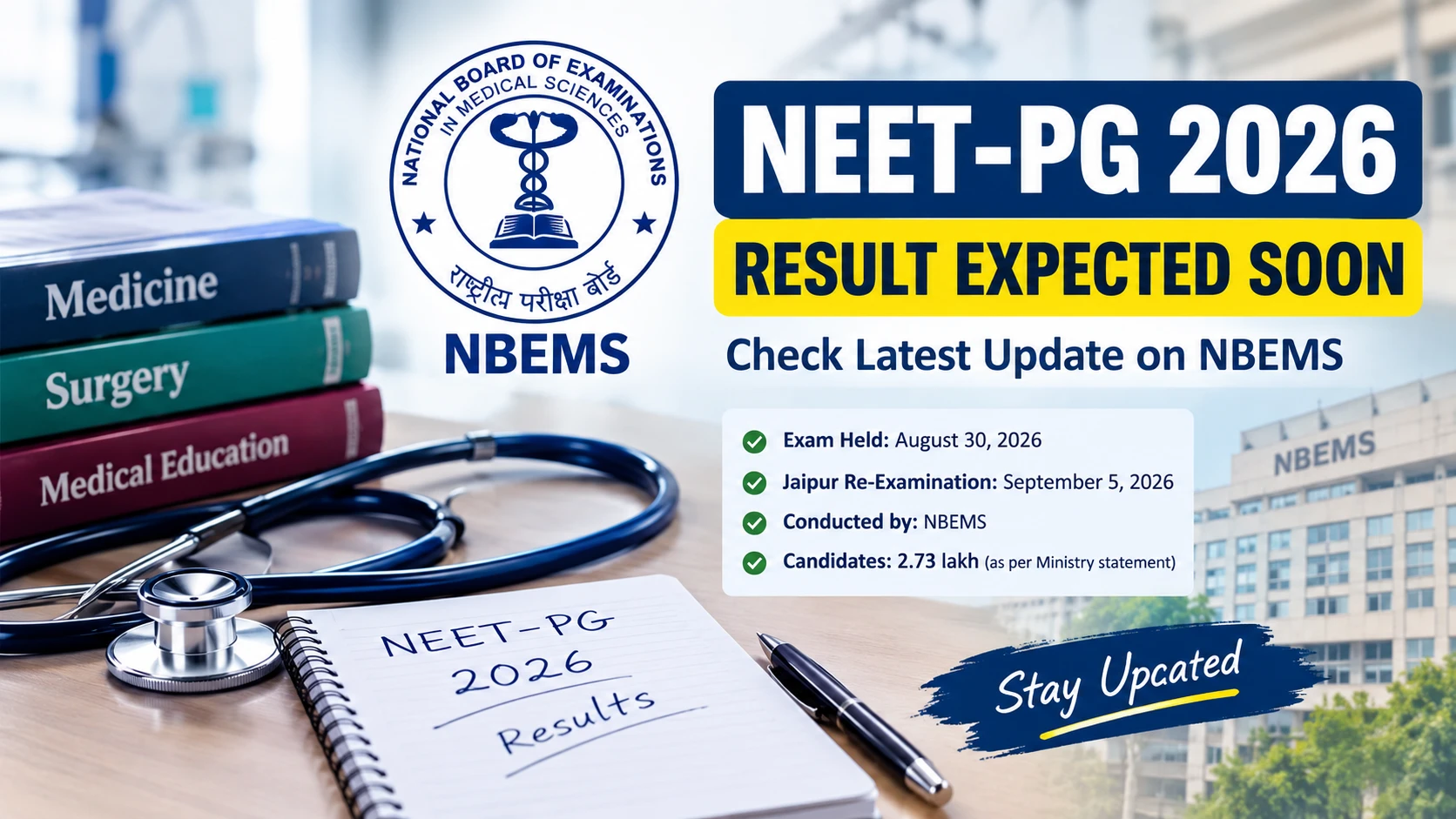 NEET-PG 2026 Results Expected Soon
