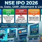 NSE IPO 2026 Price, Date, GMP, Allotment & Listing: Source EduTaxTuber AI Generated