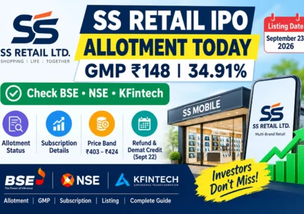 SS Retail IPO Allotment Status Today