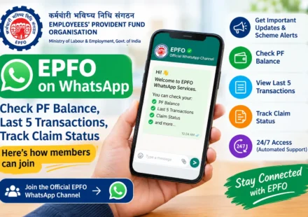 EPFO WhatsApp service to check PF balance and claim status