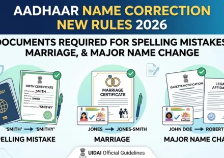 Aadhaar name correction new rules 2026