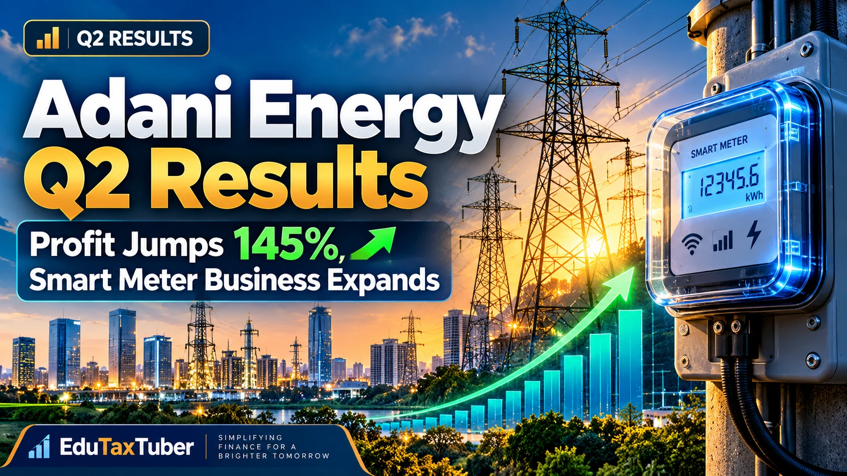 Adani Energy Q2 Results 2026: Profit Jumps 145% to ₹1,364 Crore, Smart Meter Business Expands
