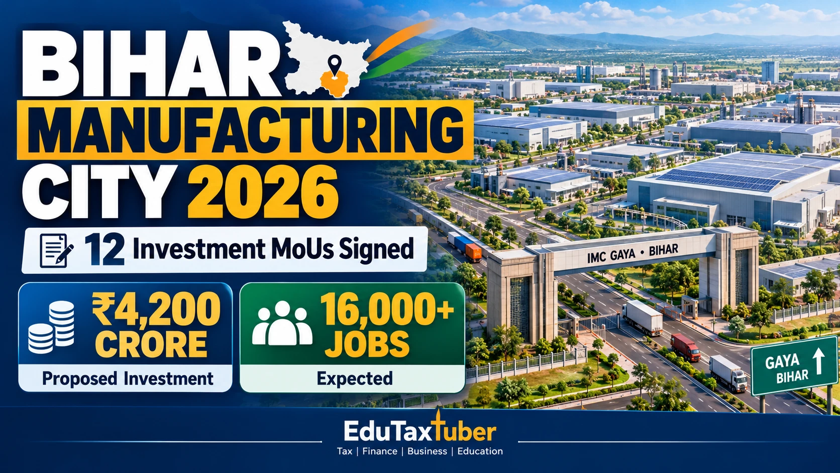 Bihar Manufacturing City 2026: ₹4,200 Crore Investment MoUs Signed, Over 16,000 Jobs Expected 14 Bihar Manufacturing City 2026: ₹4,200 Crore Investment MoUs Signed, Over 16,000 Jobs Expected