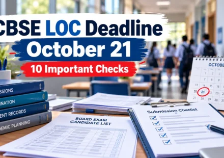 CBSE LOC Deadline October 21