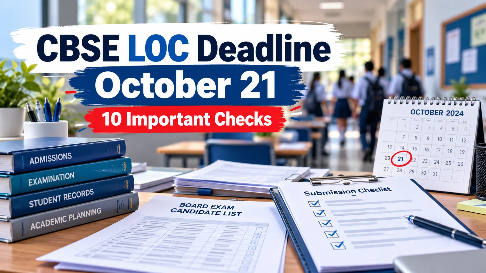 CBSE LOC Deadline October 21: 10 Important Checks for Schools