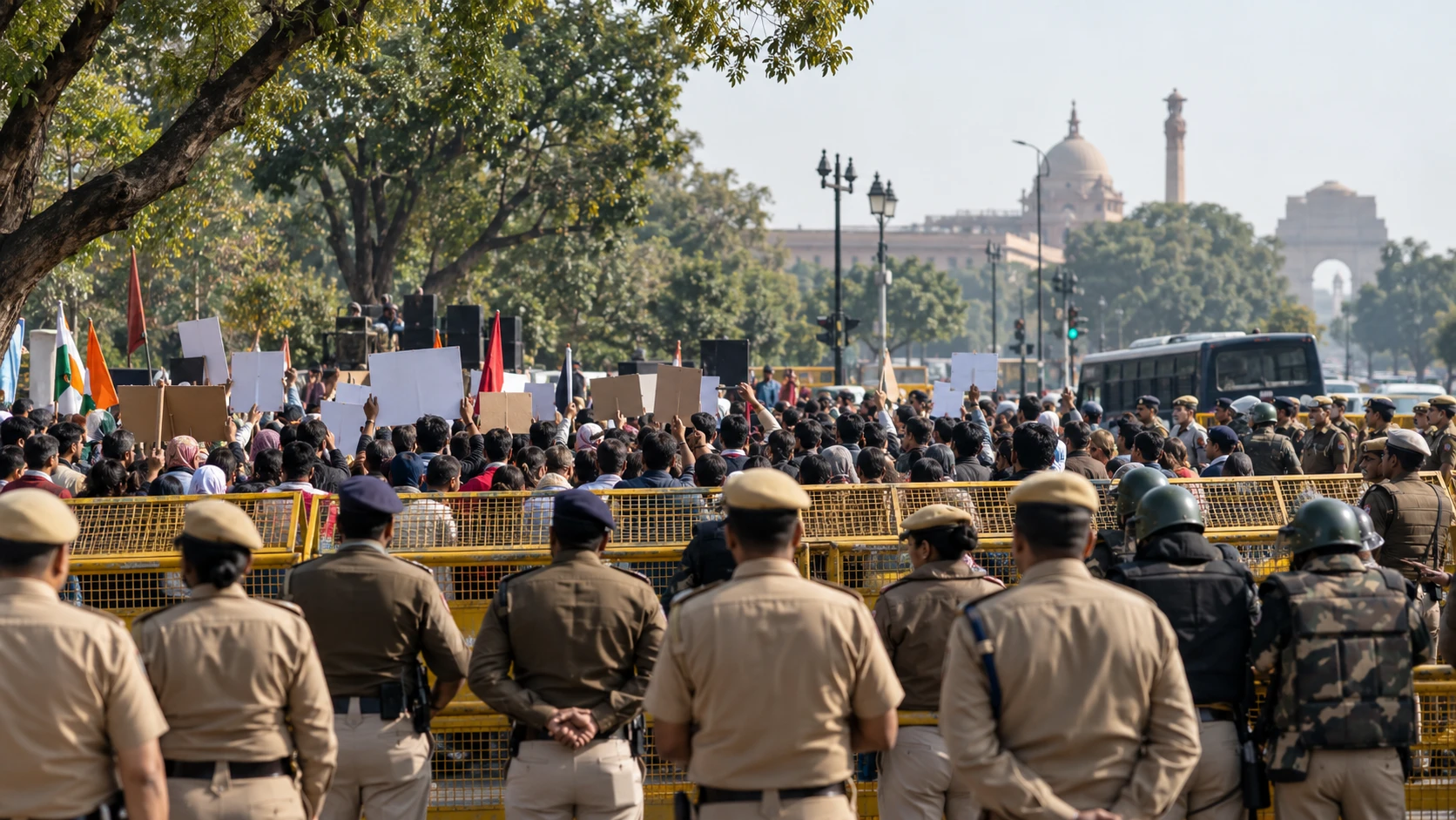 Delhi CJP protest, Delhi protest October 2026, CJP protest Delhi, Delhi political parties protest, electoral roll revision protest