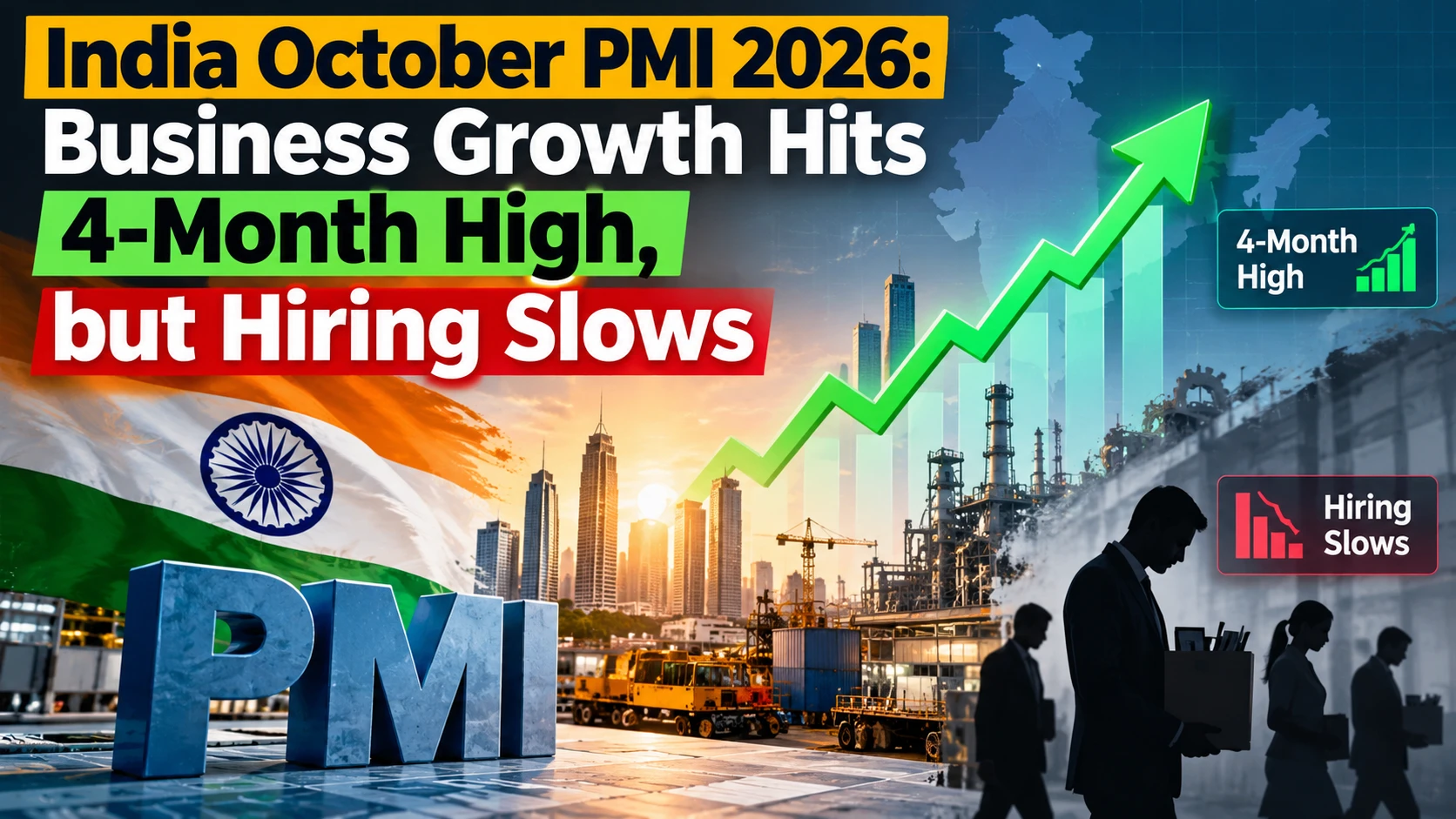 India October PMI 2026: Business Growth Hits 4-Month High, but Hiring Slows