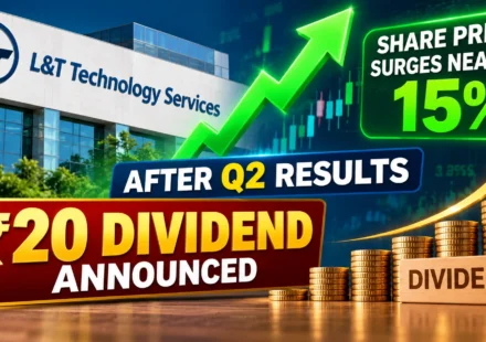 LTTS Share Price Surges Nearly 15% After Q2 Results; ₹20 Dividend Announced Article