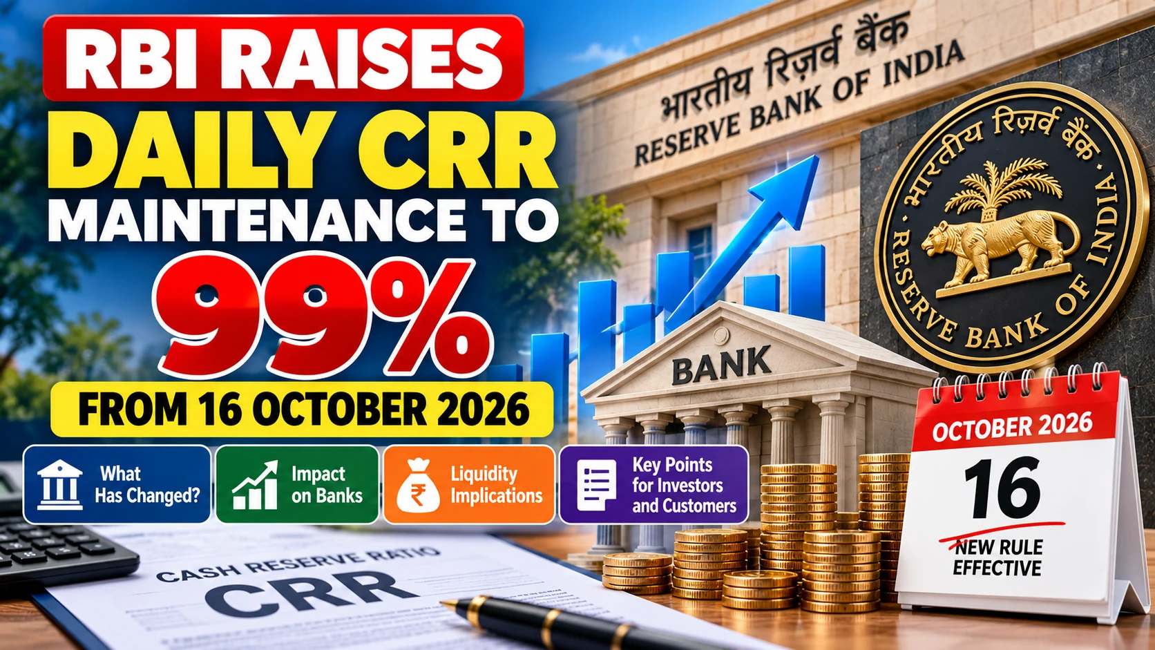 RBI Updates Daily CRR Rule for Banks in October 2026
