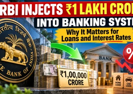 RBI Injects ₹1 Lakh Crore Into Banking System: Why It Matters for Loans and Interest Rates