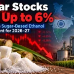 Sugar Stocks Fall Up to 6% as India Halts Sugar-Based Ethanol Procurement for 2026–27