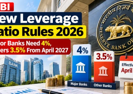 RBI leverage ratio rules 2026 with 4 percent requirement for major banks and 3.5 percent for others